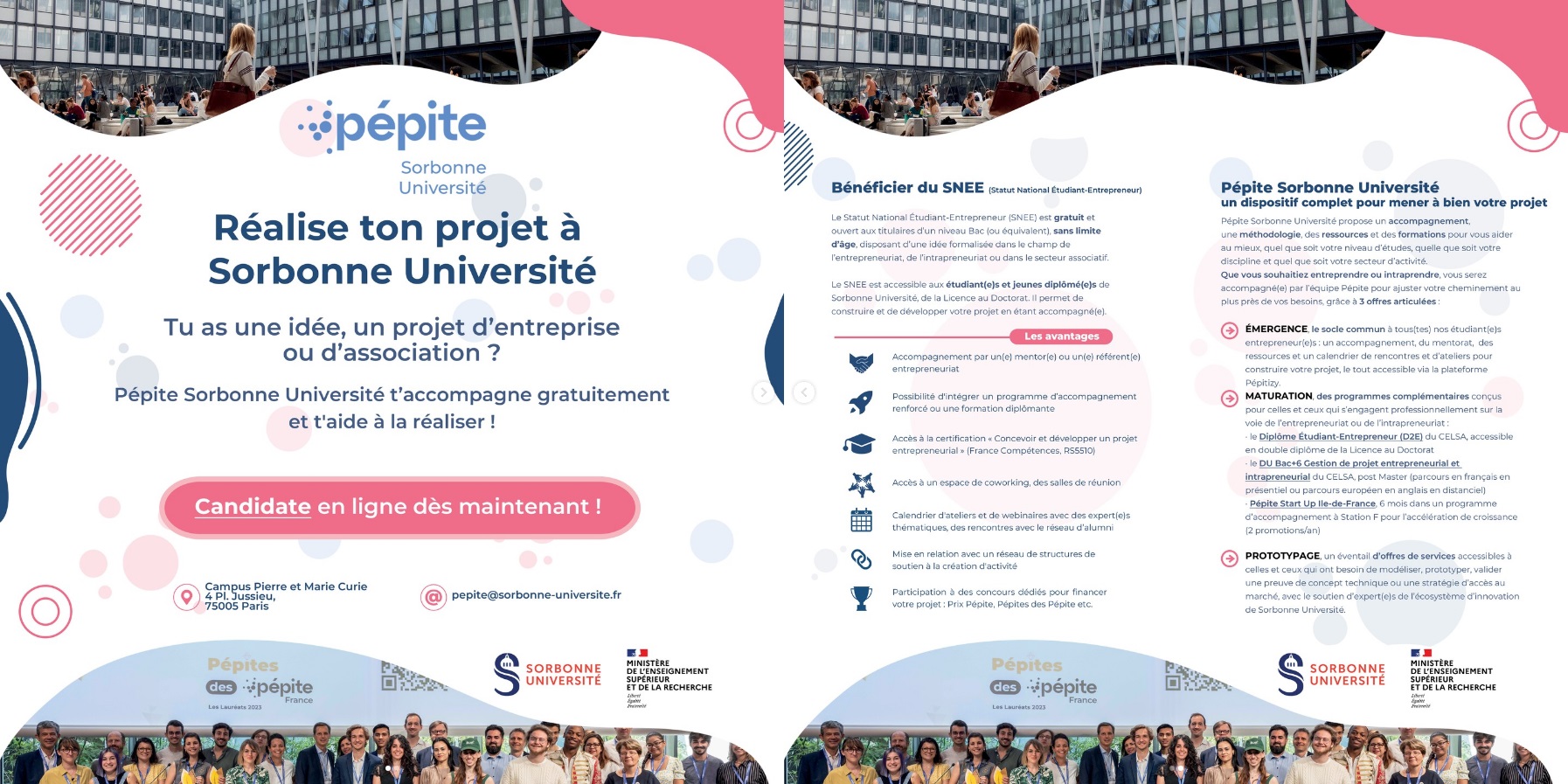 Réalise ton projet à Sorbonne Université