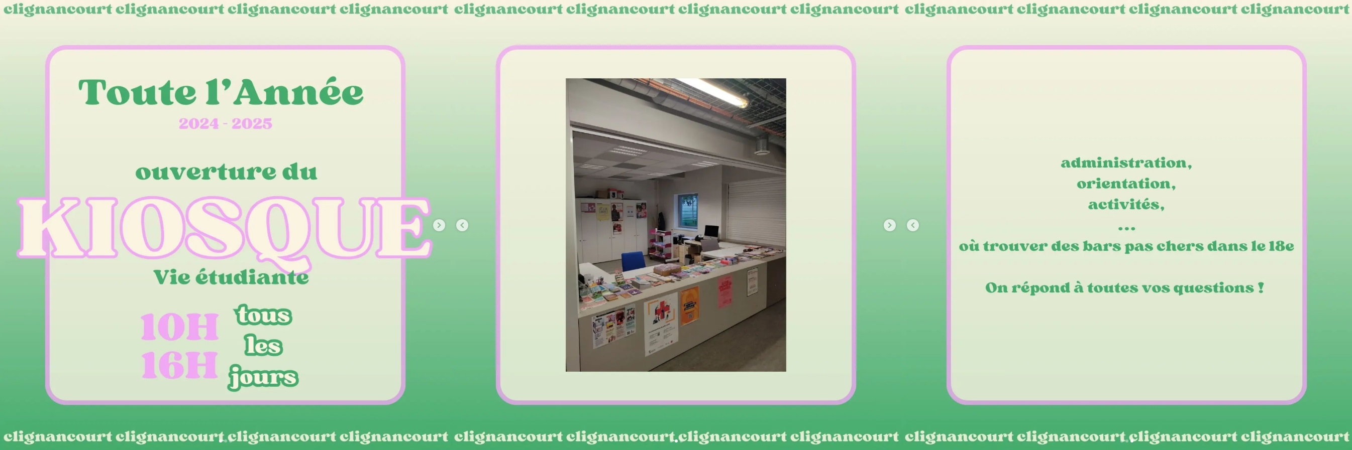 Ouverture du Kiosque de Clignancourt