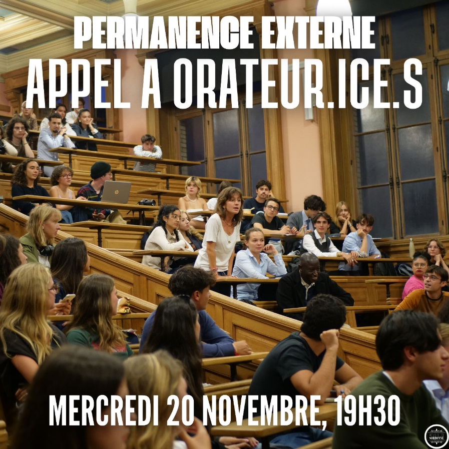 Permanence Externe, Appel à Orateur.ice.s