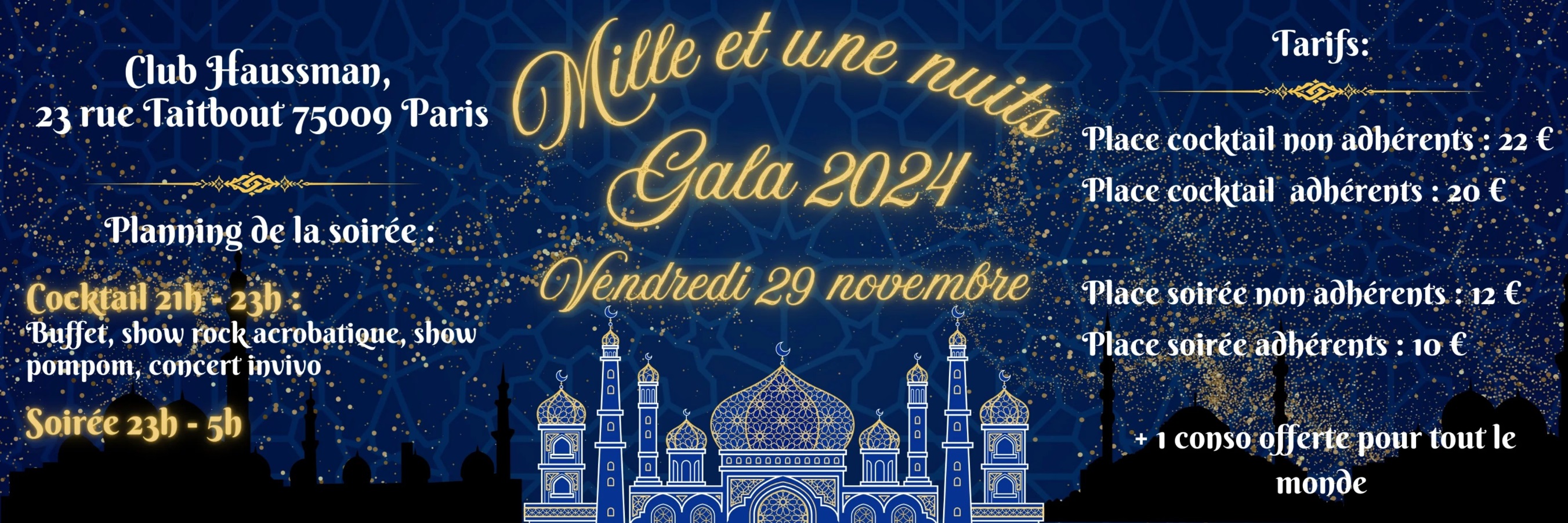 ✨ Gala des Mille et Une Nuits ✨